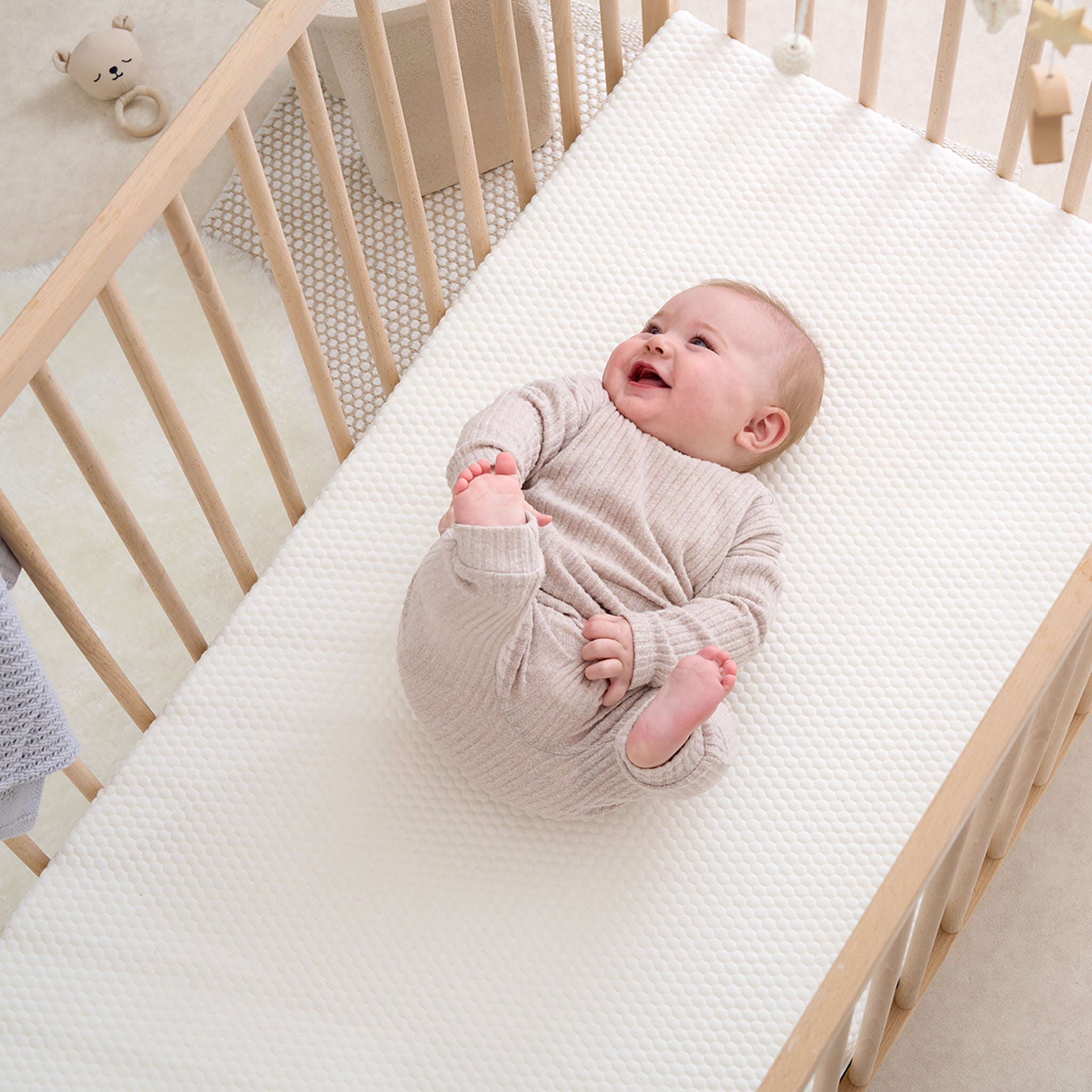 Tiny Dreamer Natural™ - Coconut Coir & 100% Wool Cot Mattress (120 x 60cm) - The Tiny Bed Company™