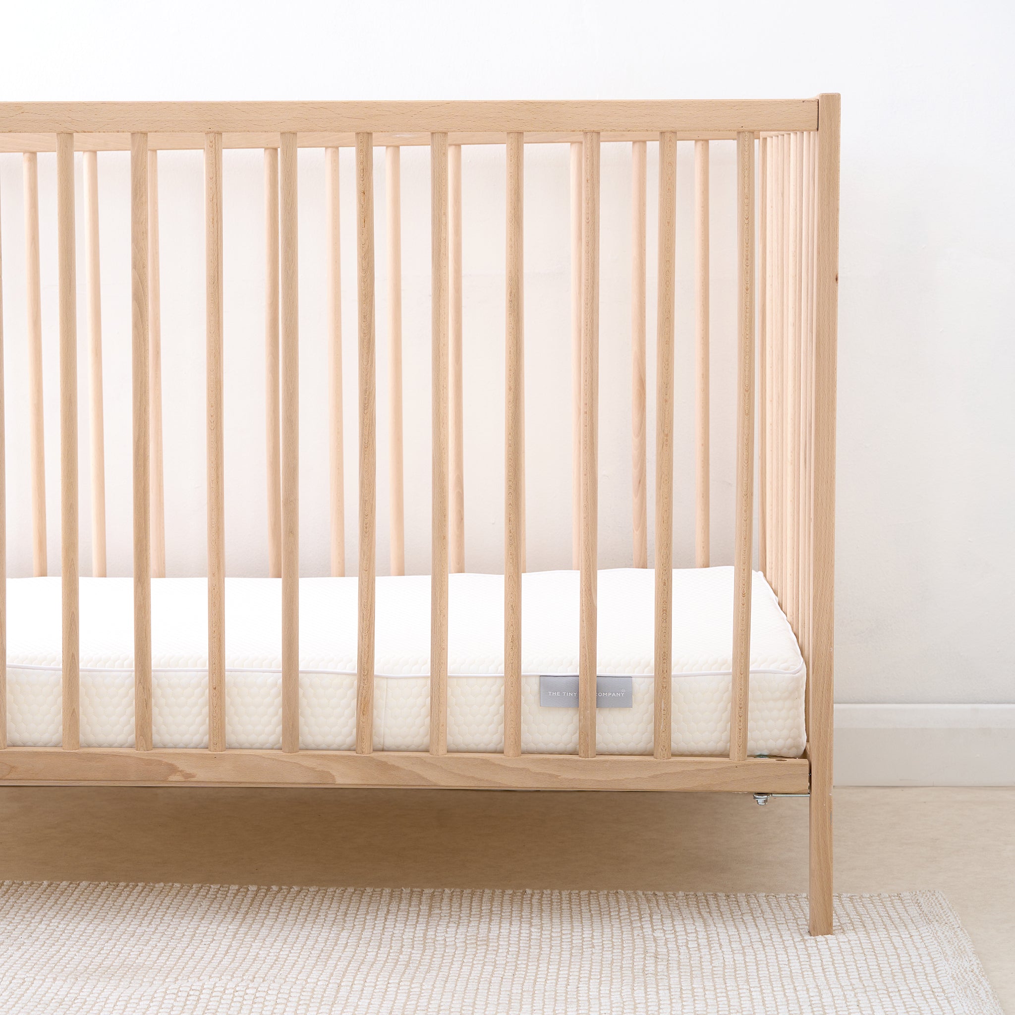Tiny Dreamer Natural™ - Coconut Coir & 100% Wool Cot Mattress To Fit SnüzKot (117 x 68cm) - The Tiny Bed Company™