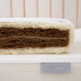 Tiny Dreamer Natural™ - Organic Coconut & 100% Wool Cot Mattress To Fit SnüzKot (117 x 68cm)