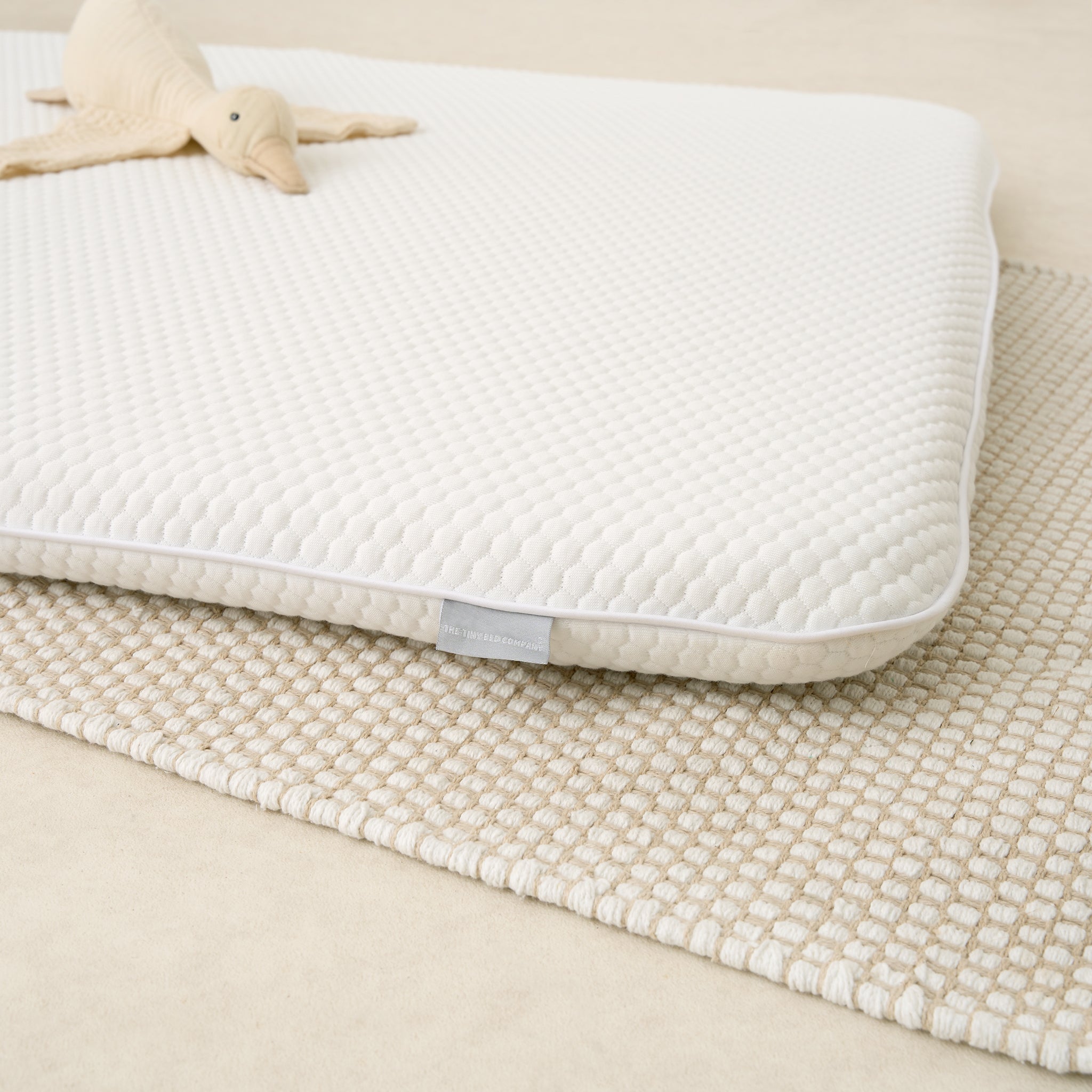 Tiny Dreamer Natural™ - Coconut Coir & 100% Wool Folding Travel Cot Mattress to fit Nuna Sena Aire (94 x 66cm) - The Tiny Bed Company™