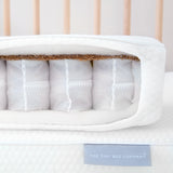 Tiny Dreamer Deluxe™ - Organic Coconut & Pocket Sprung To Fit Silver Cross Cot Bed (140 x 70cm)