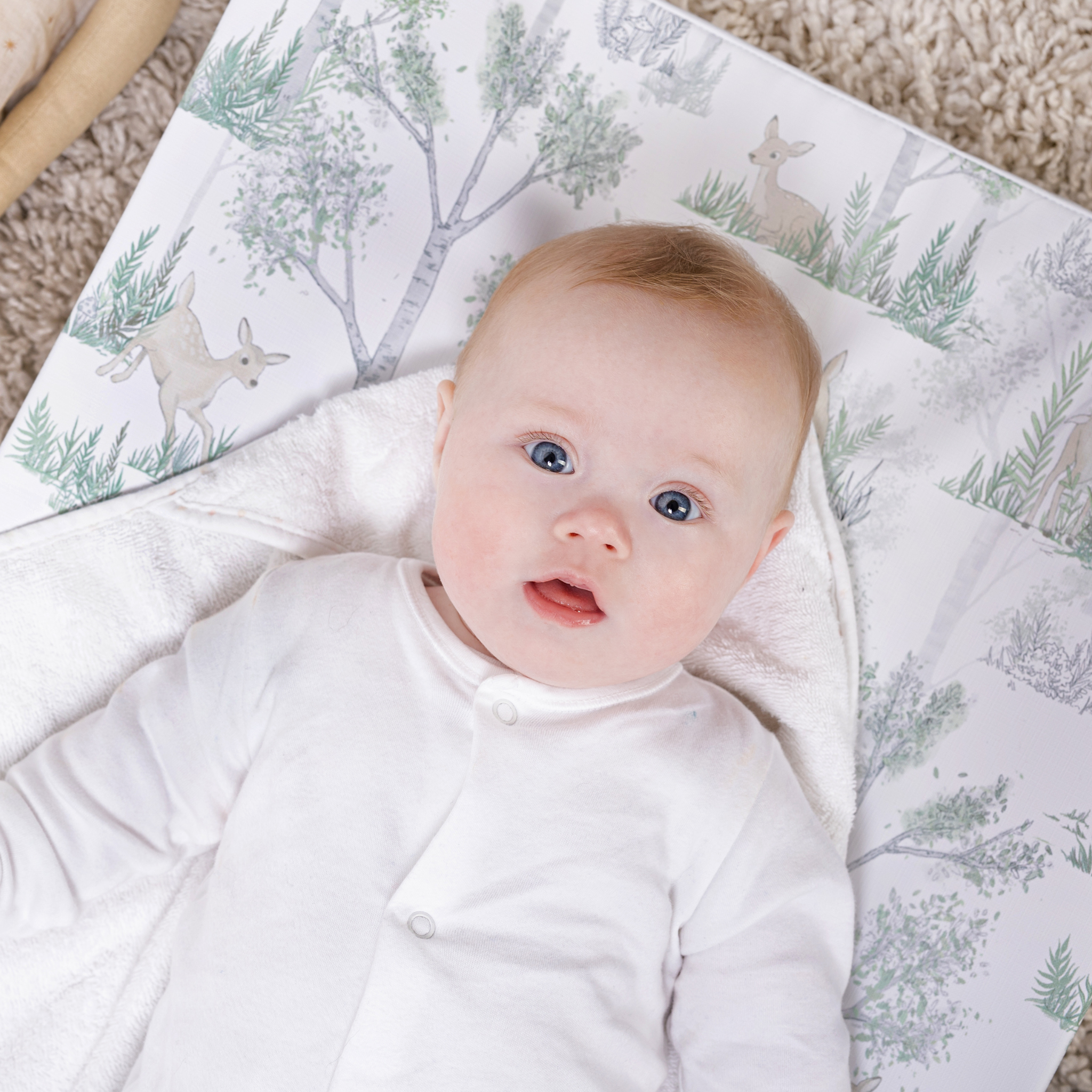 Anti-Roll Changing Mat - Forest Fable - The Tiny Bed Company™