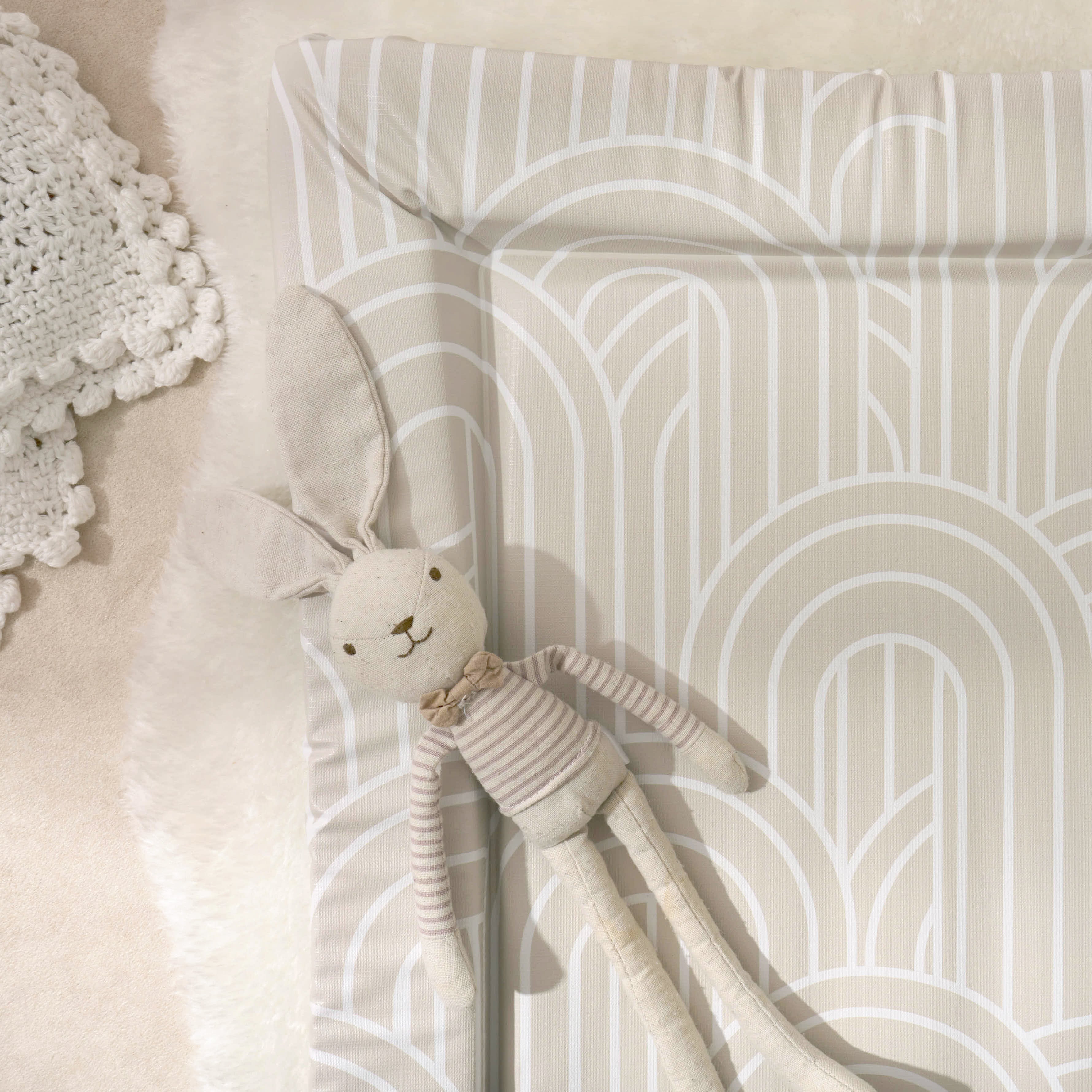 Baby Changing Mat Melbourne - Greige - The Tiny Bed Company™