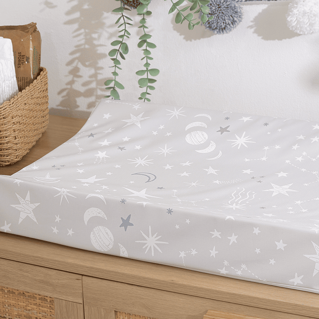 Anti-Roll Changing Mat - Shiloh Skies - The Tiny Bed Company™