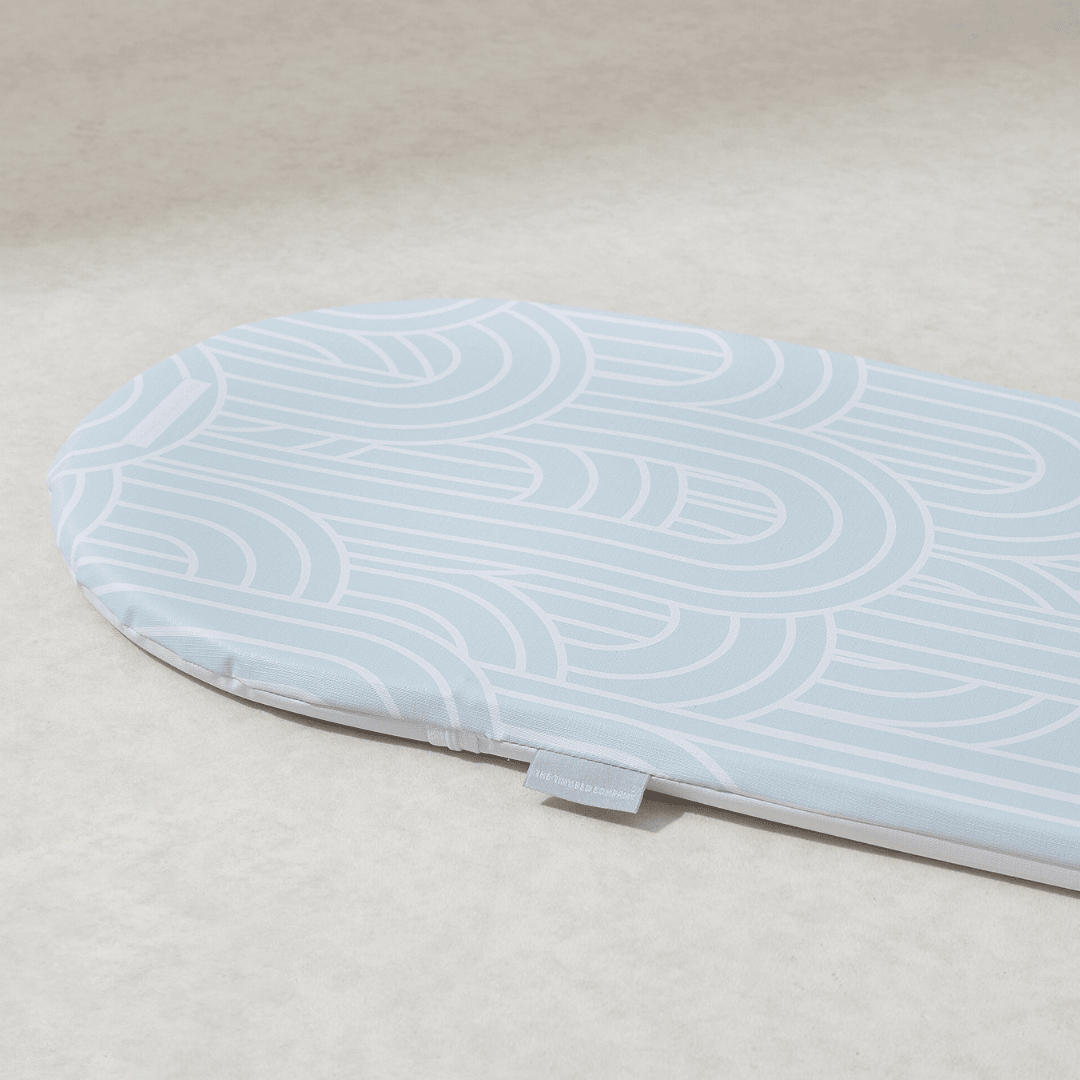 Basket Changing Mat - Melbourne (Ocean Blue) - The Tiny Bed Company™
