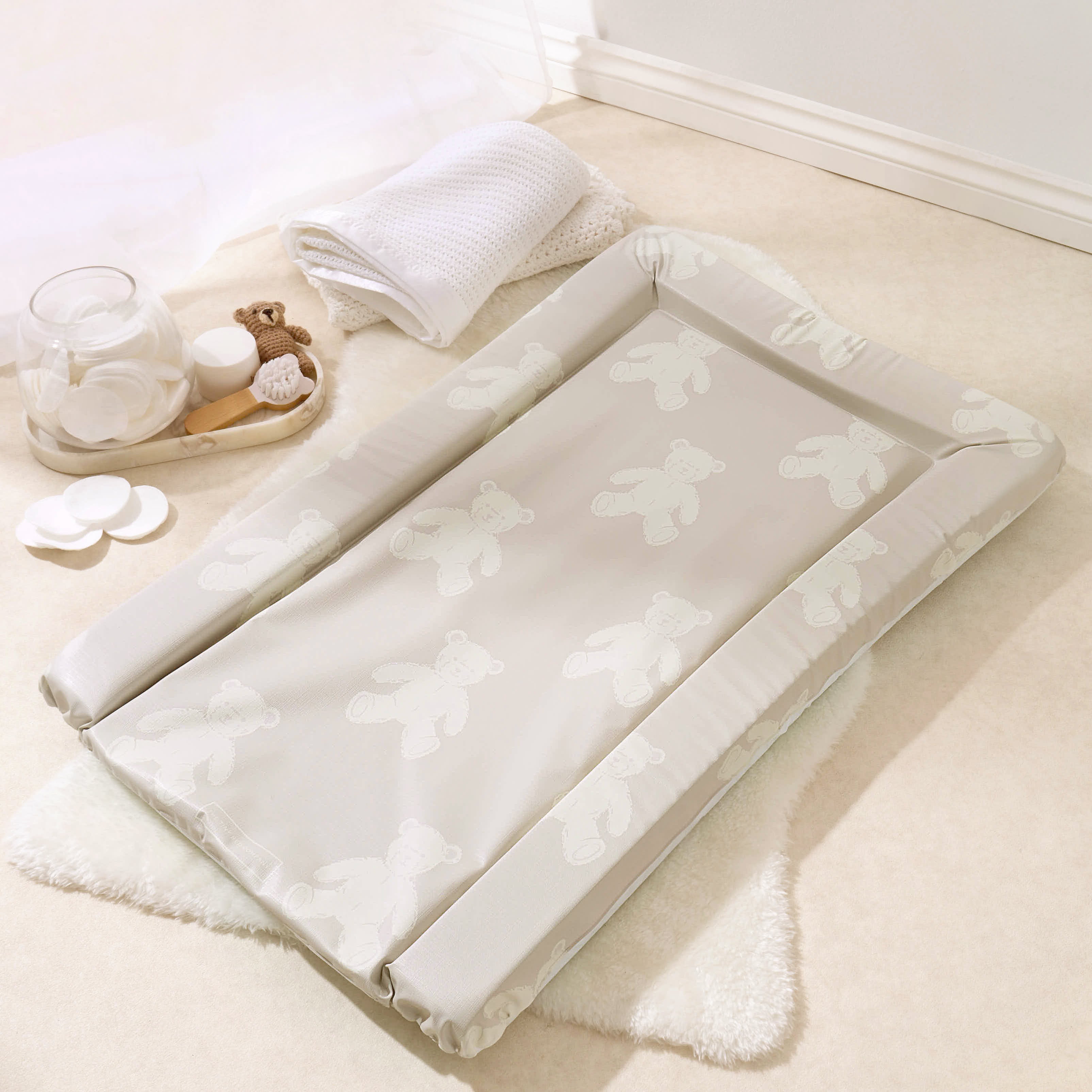 Baby Changing Mat - Hudson Teddy Bear - The Tiny Bed Company™