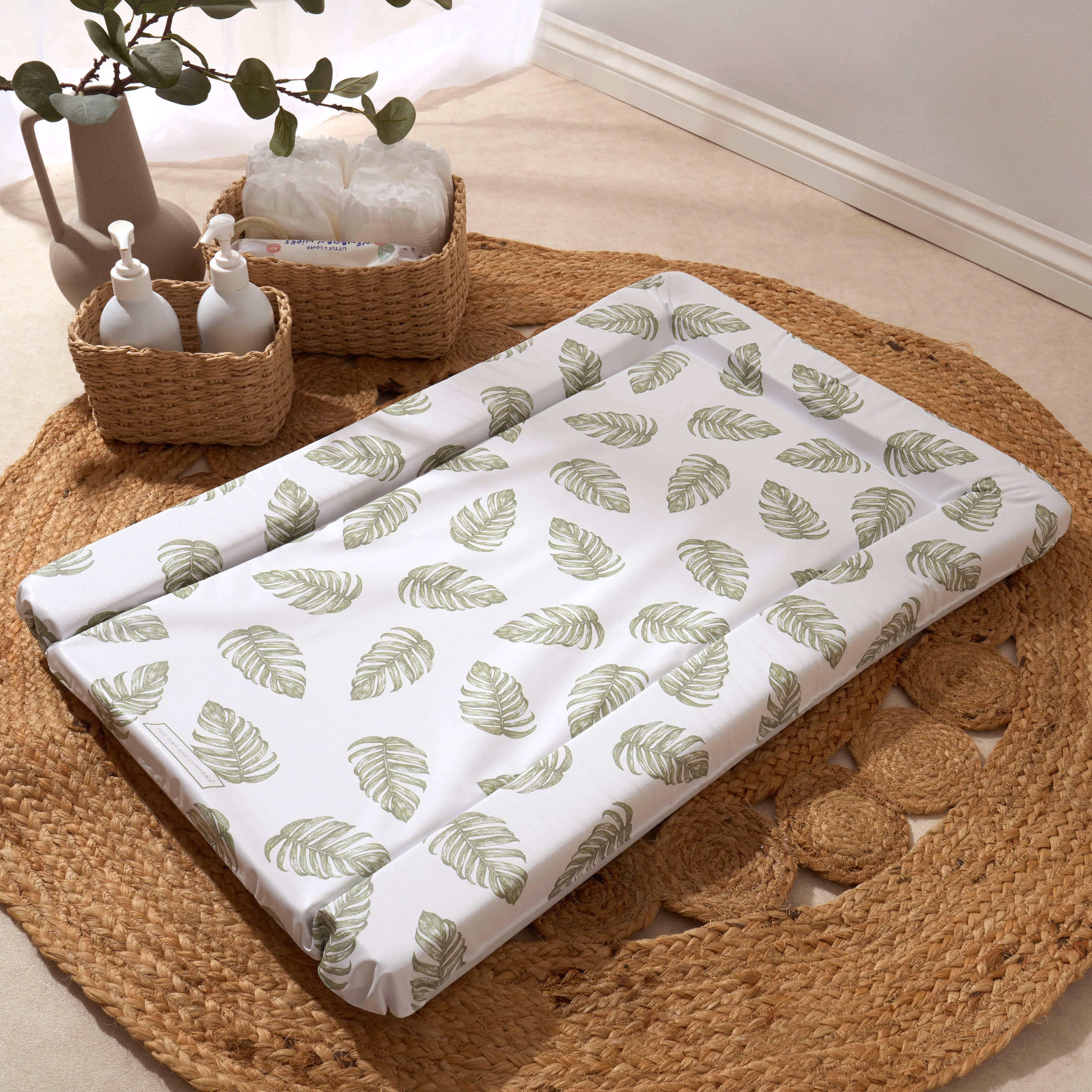 Baby Changing Mat Palm Bay - Lush Green - The Tiny Bed Company™