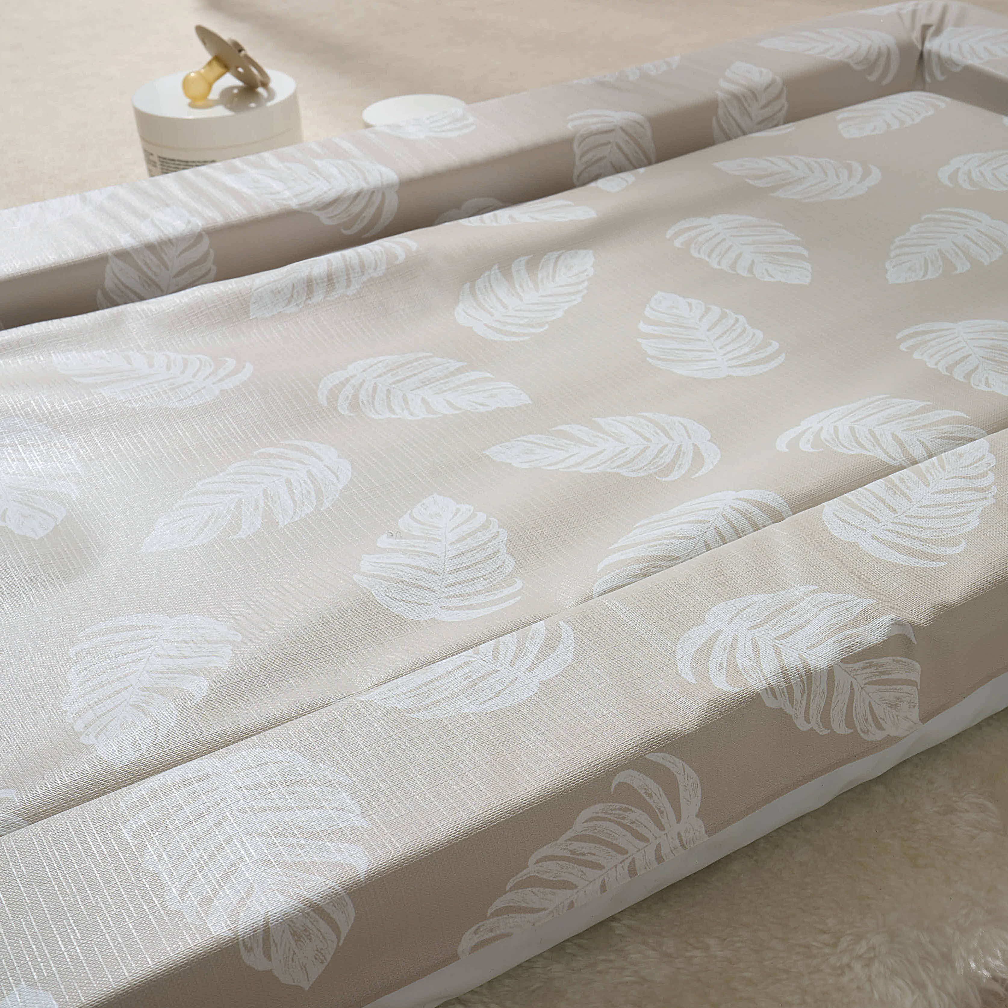 Baby Changing Mat Palm Bay - Greige - The Tiny Bed Company™