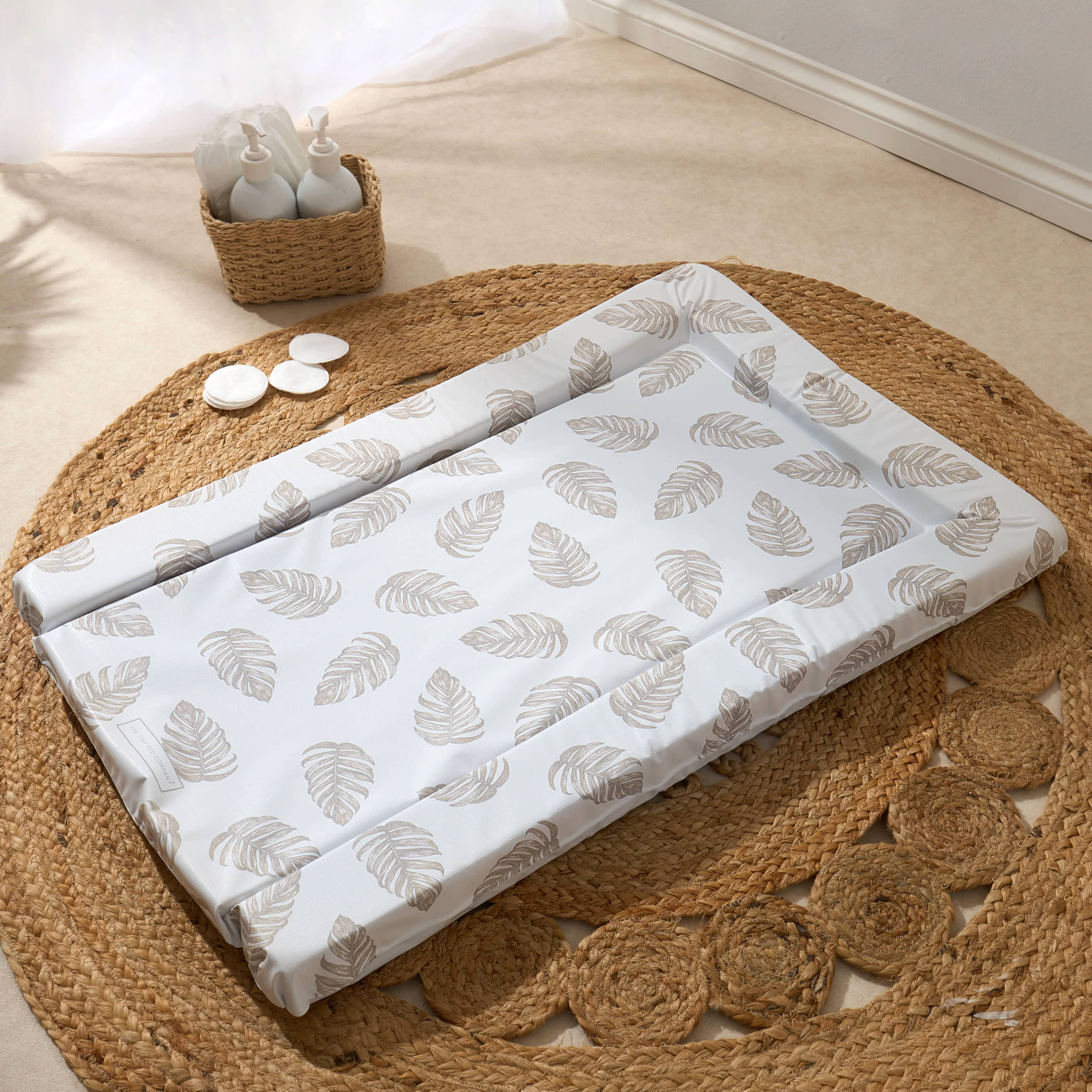 Baby Changing Mat Palm Bay - Natural Stone - The Tiny Bed Company™