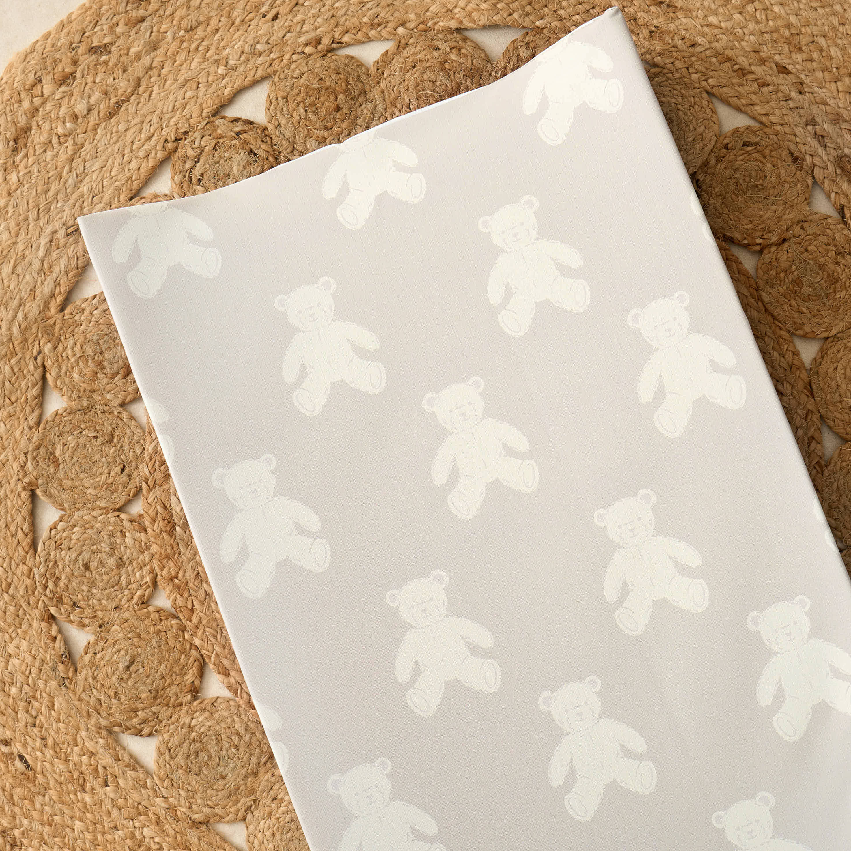 Anti-Roll Changing Mat - Hudson Teddy Bear - The Tiny Bed Company™
