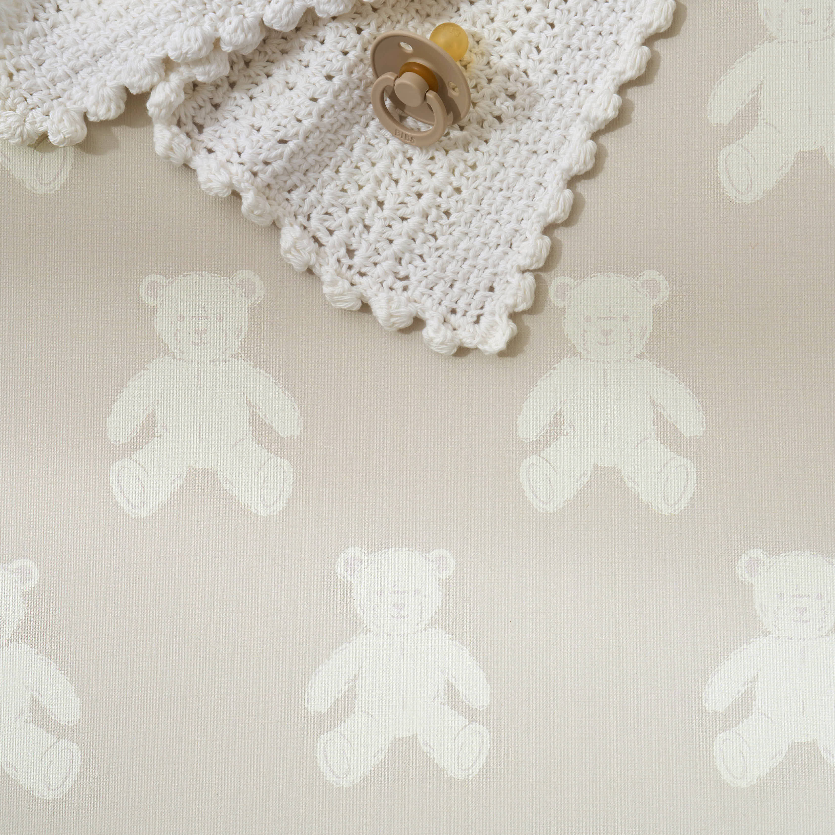 Anti-Roll Changing Mat - Hudson Teddy Bear - The Tiny Bed Company™