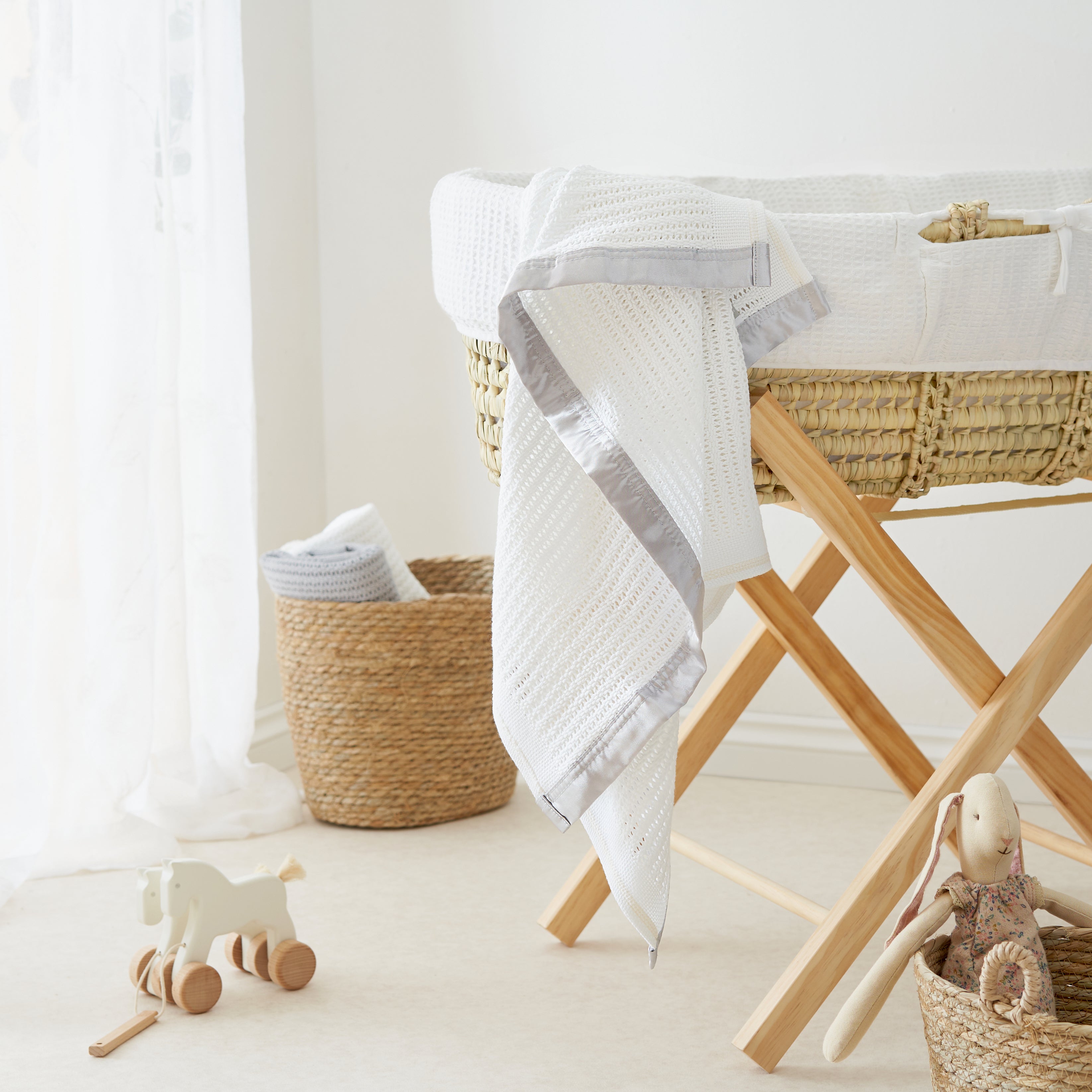Tiny Dreamer Natural™ - Coconut Coir & 100% Wool Moses Basket Mattress - 74 x 28cm - The Tiny Bed Company™