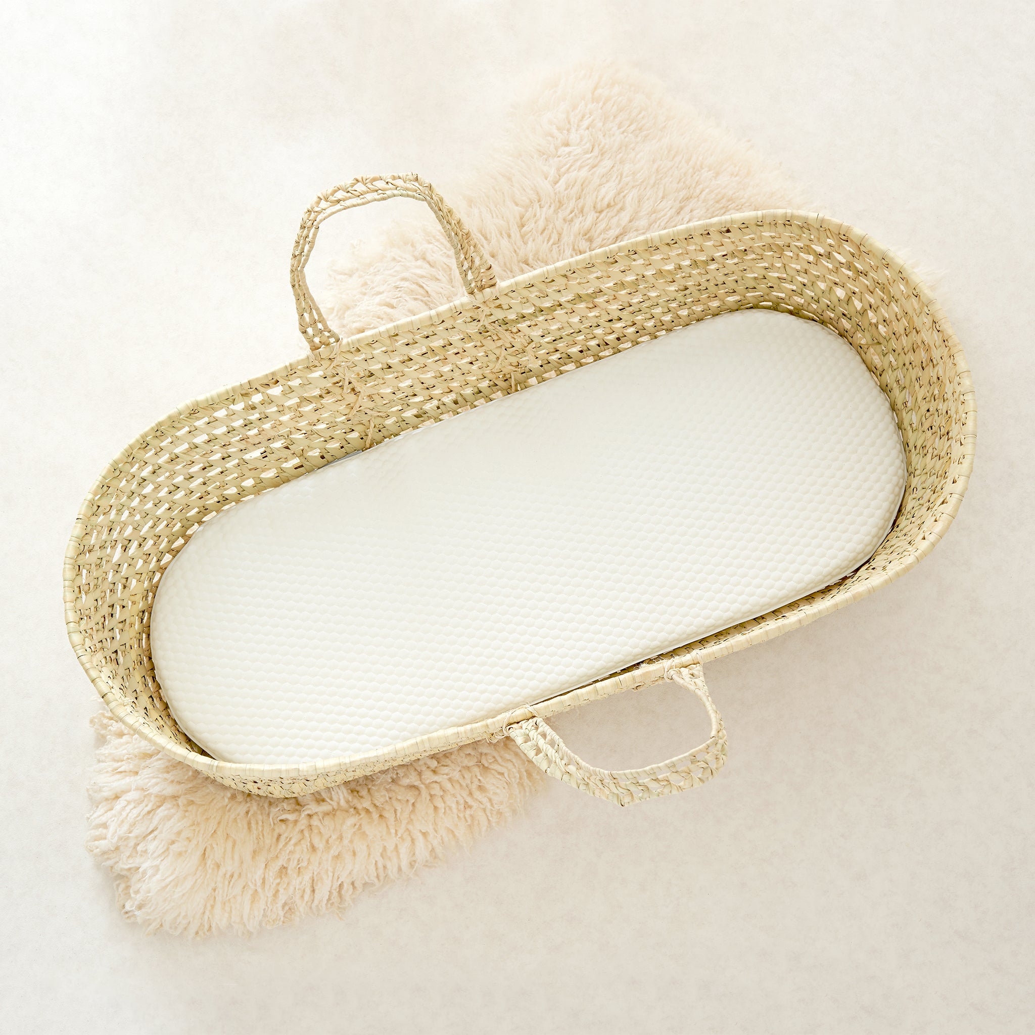 Tiny Dreamer Natural™ - Coconut Coir & 100% Wool Moses Basket Mattress - 74 x 28cm - The Tiny Bed Company™