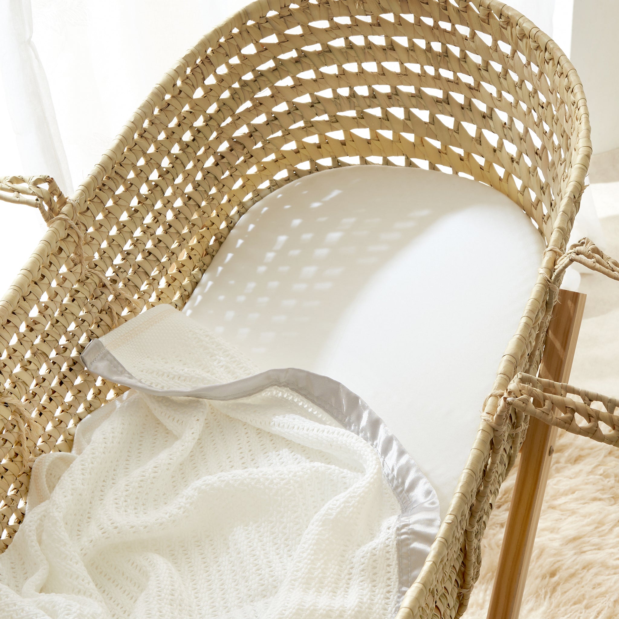 Tiny Dreamer Natural™ - Coconut Coir & 100% Wool Moses Basket Mattress - 74 x 28cm - The Tiny Bed Company™