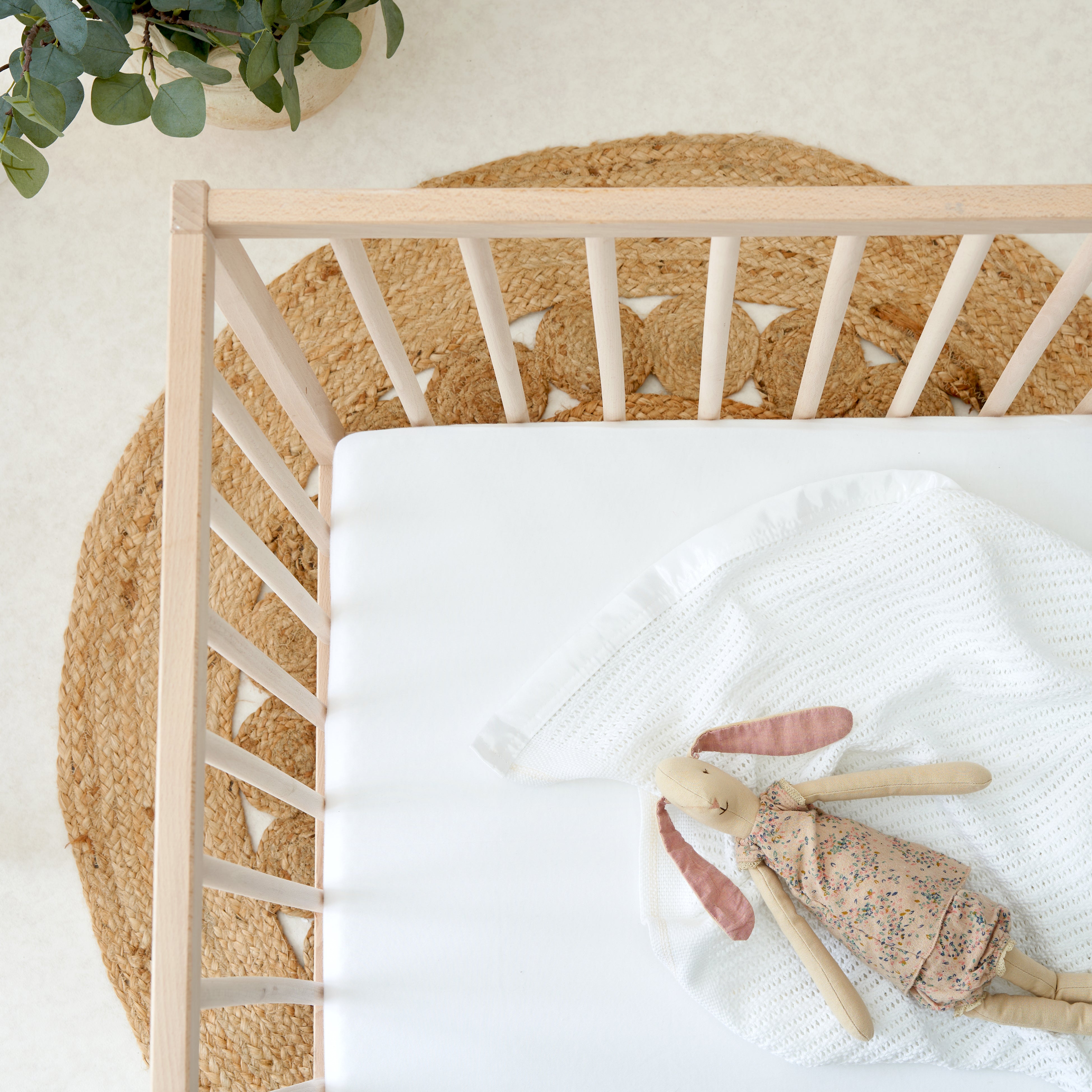 Premium Organic 100% Cotton Fitted Sheet to fit Ikea Cot – 160 x 70cm - The Tiny Bed Company™