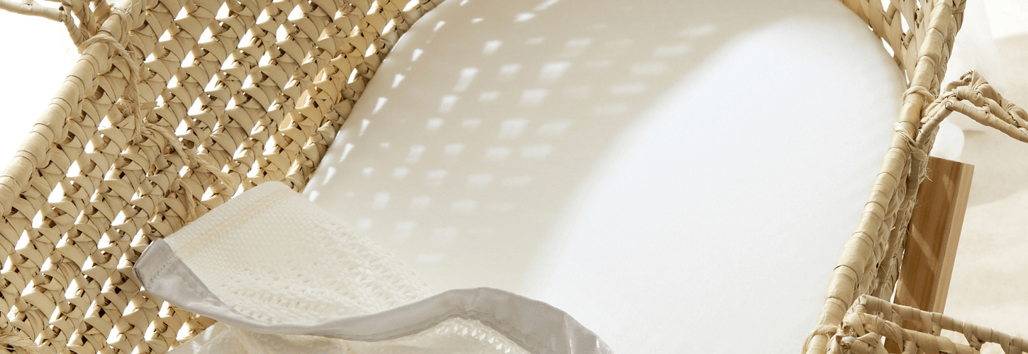 Premium Organic 100% Cotton Bedding - Moses Basket