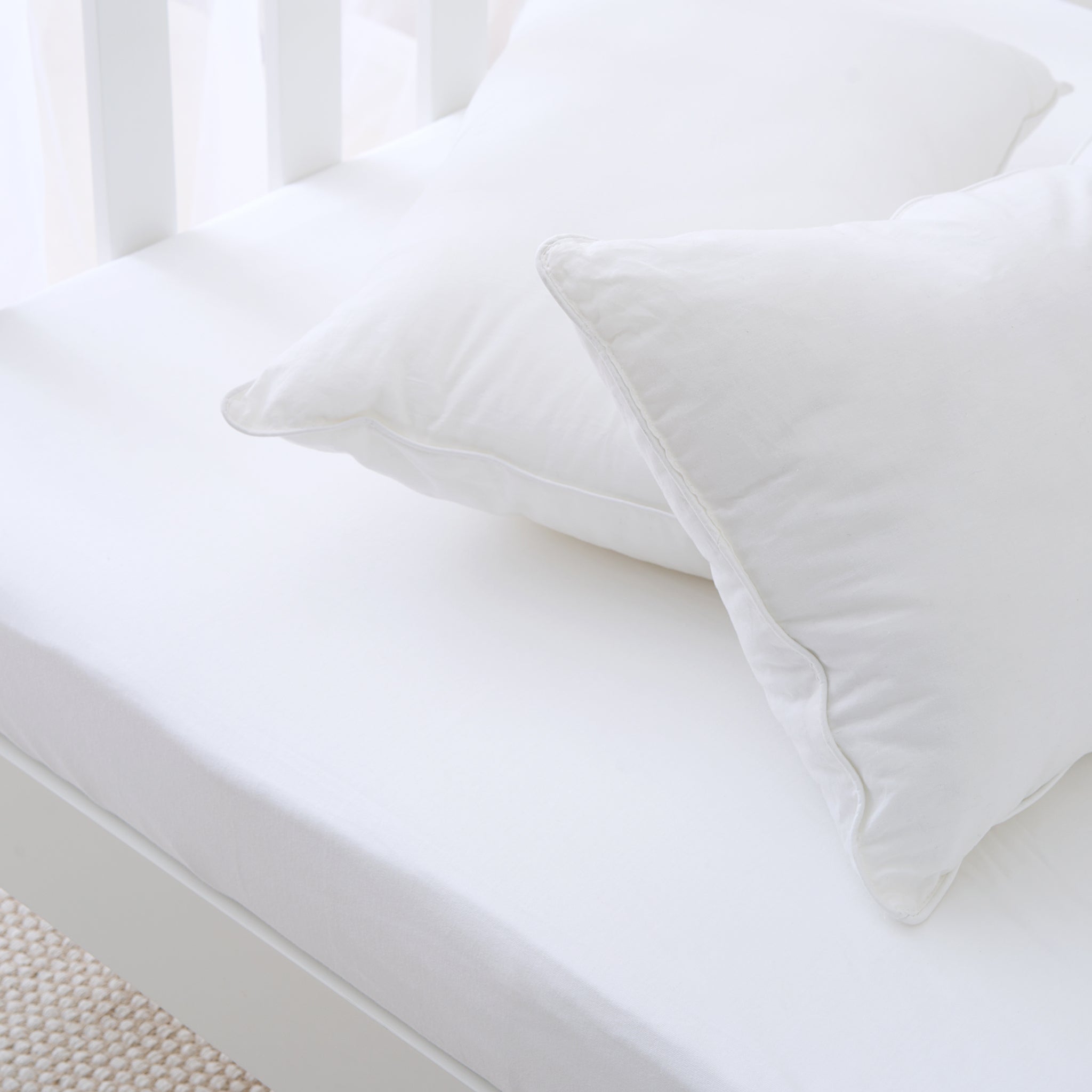 Premium Quality Certified Organic Cotton Single Bed Fitted Sheet -190 x 90cm - The Tiny Bed Company™