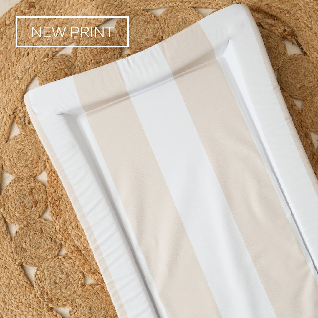Baby Changing Mat Hamptons - Greige - The Tiny Bed Company™
