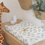 Anti-Roll Changing Mat - Palm Bay (Lush Green) - The Tiny Bed Company™