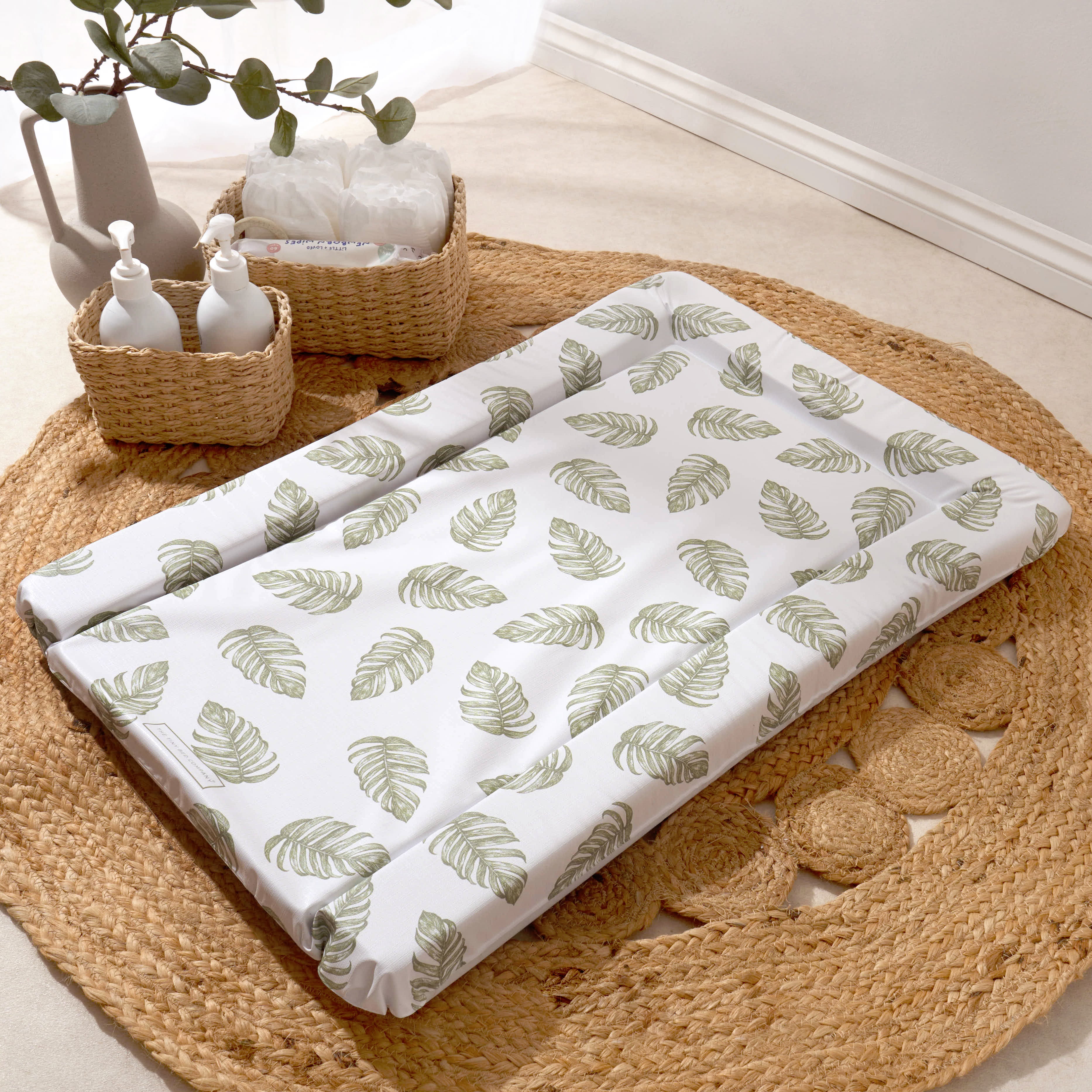 Baby Changing Mat Palm Bay - Lush Green - The Tiny Bed Company™
