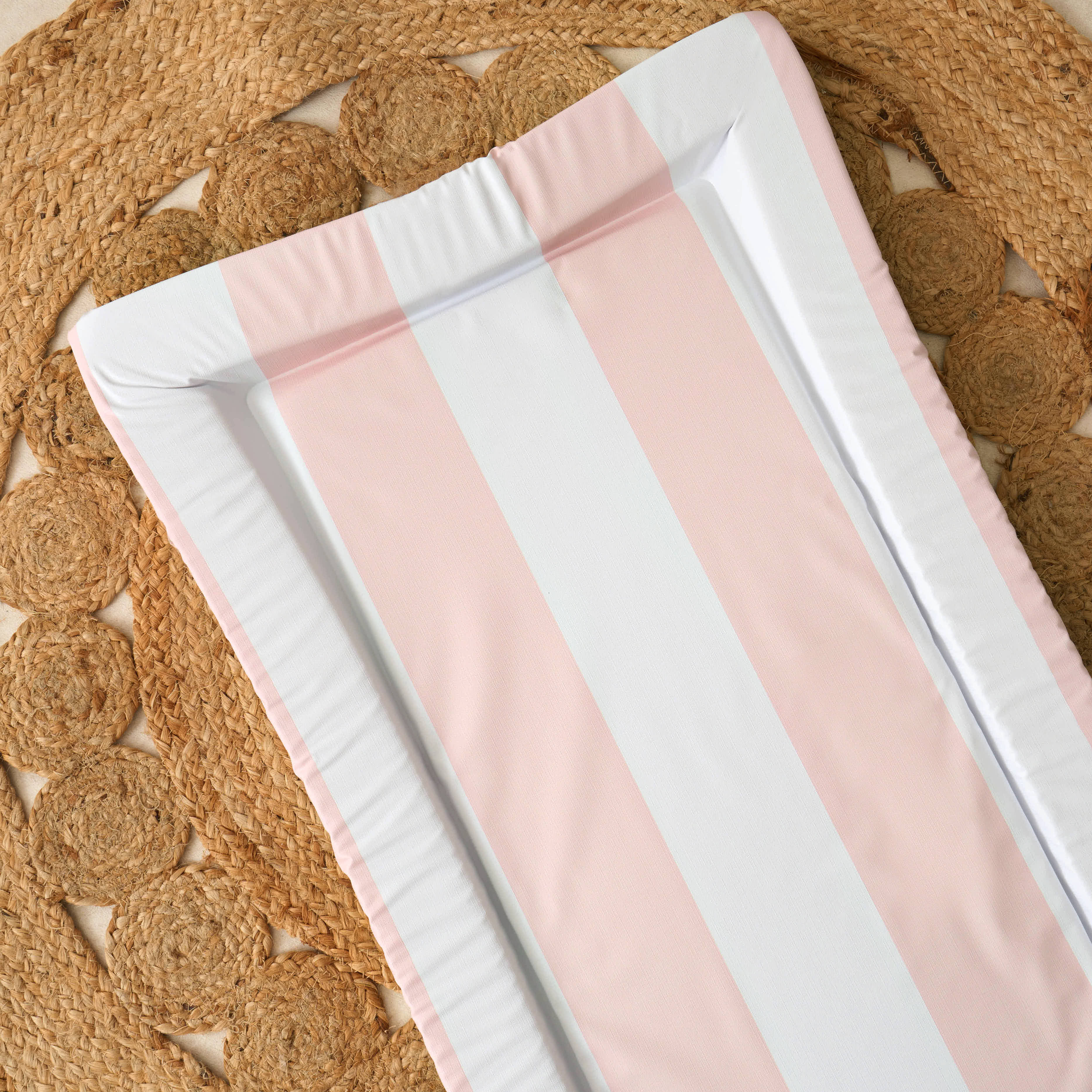 Baby Changing Mat Hamptons - Soft Pink - The Tiny Bed Company™