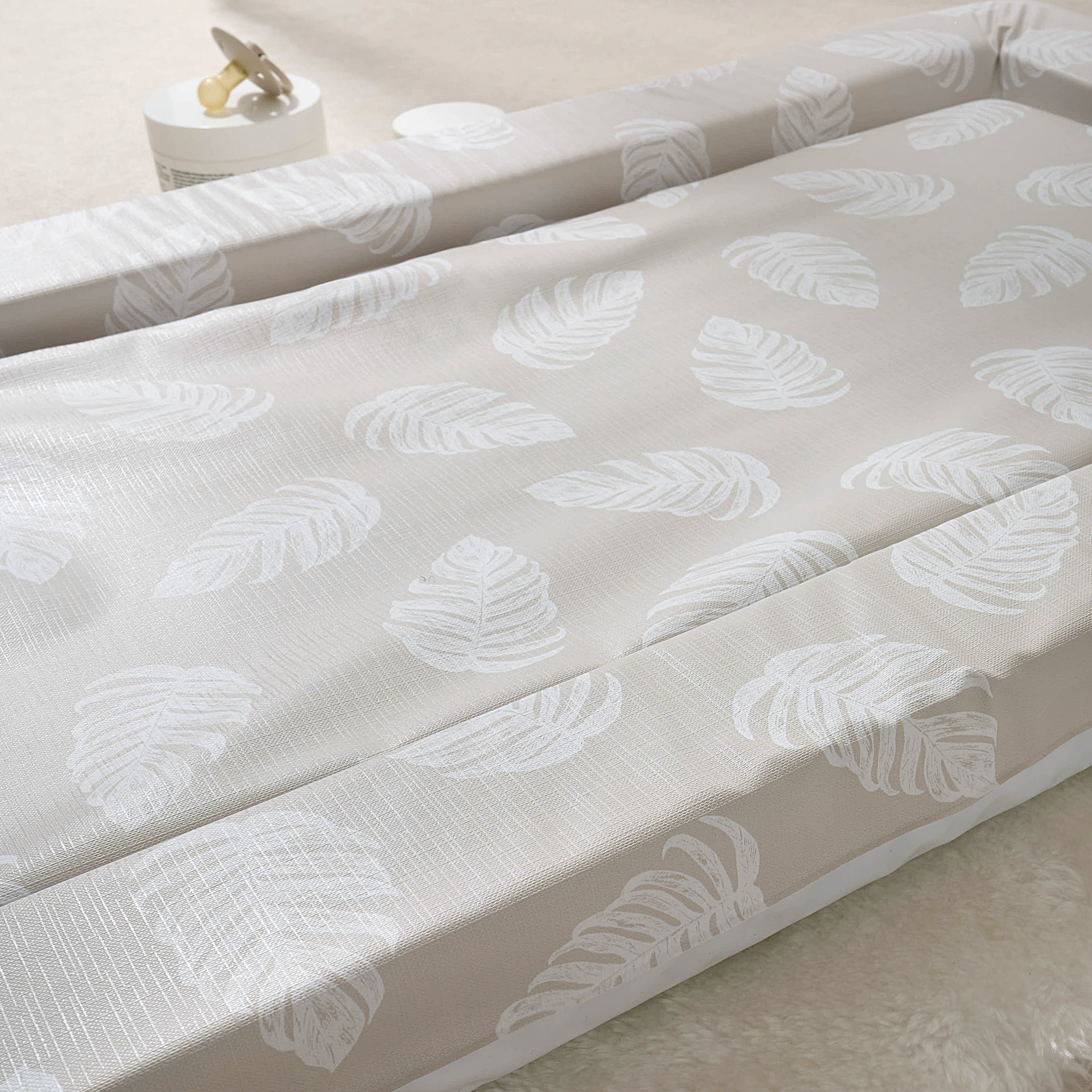Baby Changing Mat Palm Bay - Greige - The Tiny Bed Company™