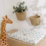 Anti-Roll Changing Mat - Palm Bay (Lush Green) - The Tiny Bed Company™