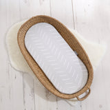 Basket Changing Mat - Castaway (Sea Salt Grey) - The Tiny Bed Company™