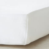 Premium Quality Certified Organic 100% Cotton Fitted Sheet For Travel Cot Mattress 104 x 74cm - The Tiny Bed Company™