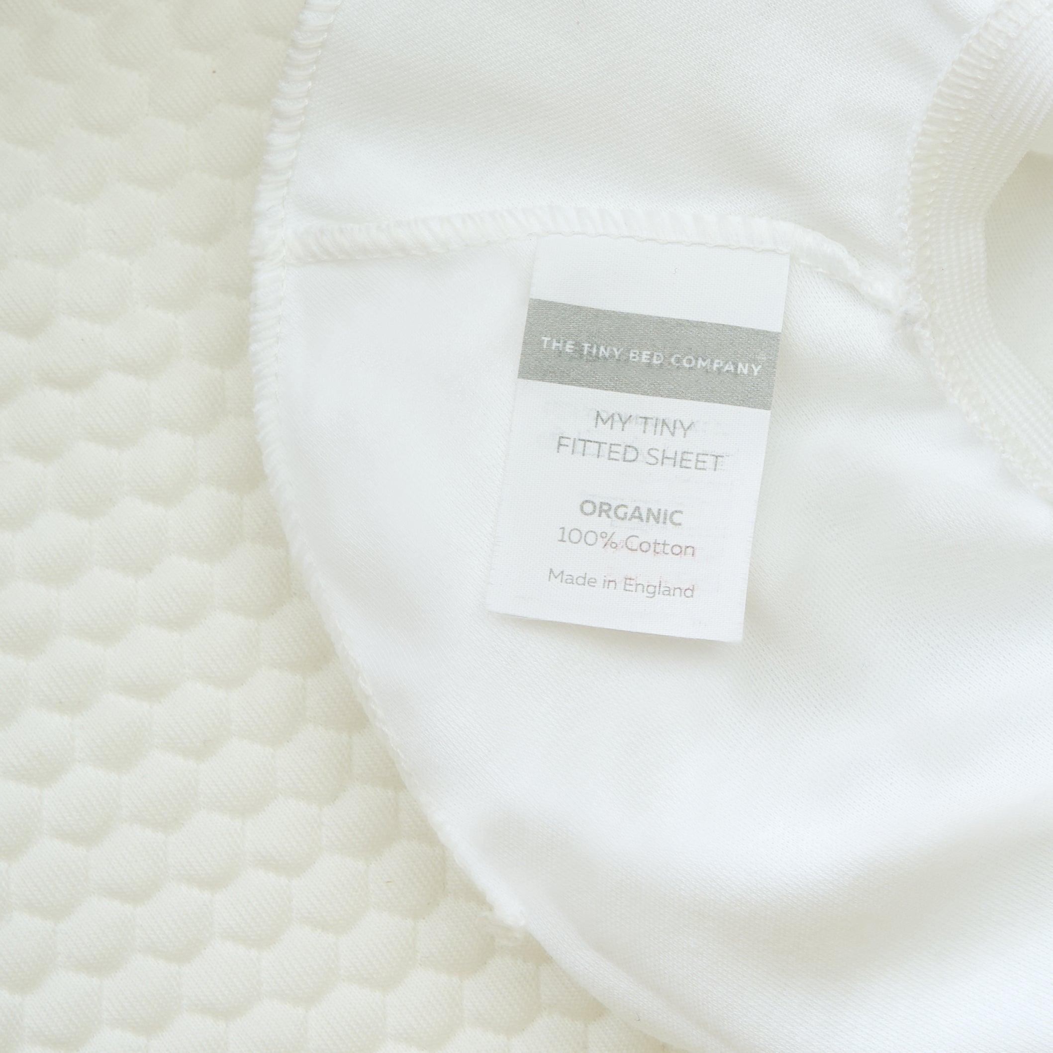 Premium Quality Certified Organic Cotton Moses Basket Fitted Sheet - 74 x 28cm - The Tiny Bed Company™