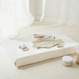 Luxury White Fabric Anti-Roll Changing Mat - The Tiny Bed Company™